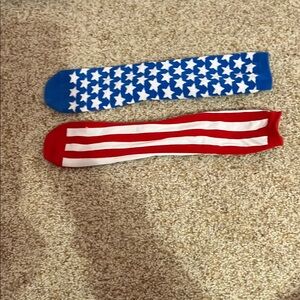 Patriotic Star and Stripe Socks